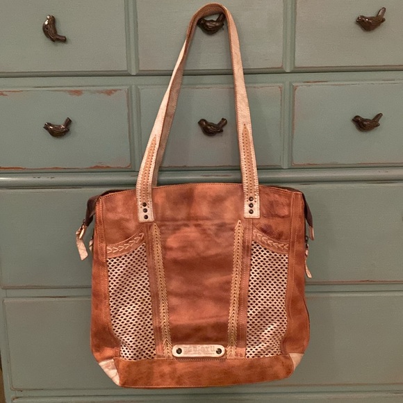 Bed Stu Bags Bed Stu Amelie Tote Cobbler Series Nectar Lux Tan